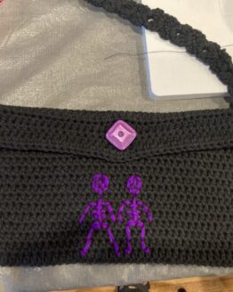 Black Skelly Purse